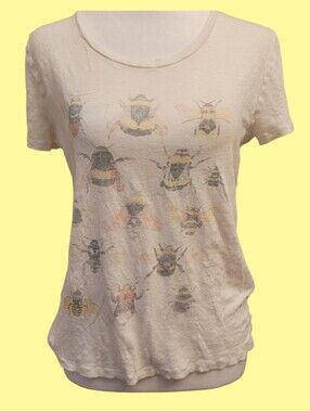 J. Crew Cream Short Sleeve Crewneck Tee